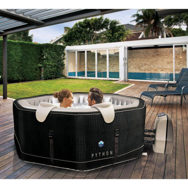 Piscina idromassaggio gonfiabile PYTHON da esterno 5/6 posti diametro 195 cm ottagonale Modello 2018
