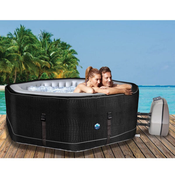 Piscina idromassaggio gonfiabile PYTHON da esterno 5/6 posti diametro 195 cm ottagonale Modello 2018