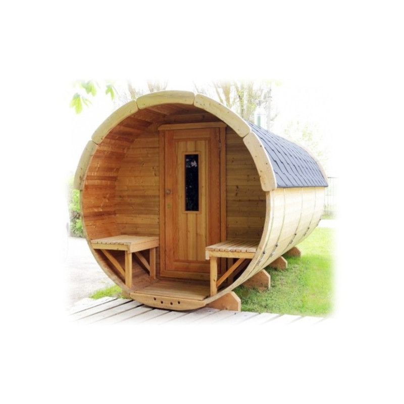 Sauna finlandese a botte fino a 8 persone da esterno