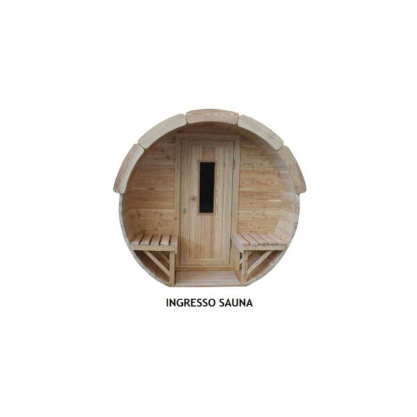 Ingresso sauna da esterno