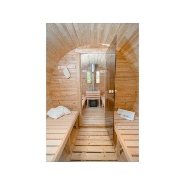 Interno sauna a botte