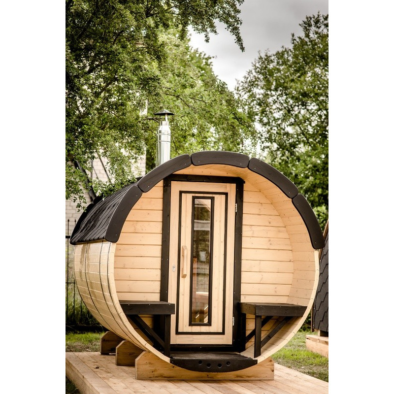 Sauna finlandese a botte personalizzata