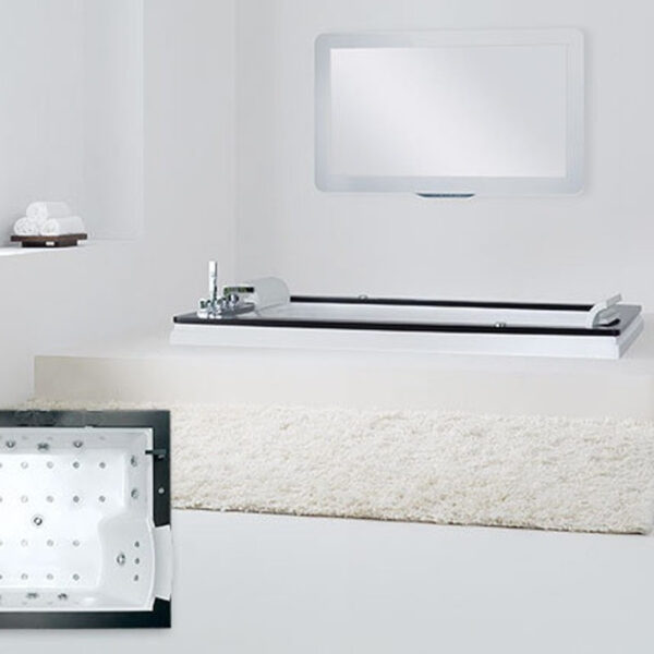 Vasca idromassaggio 2 persone 185x150 Eclisse