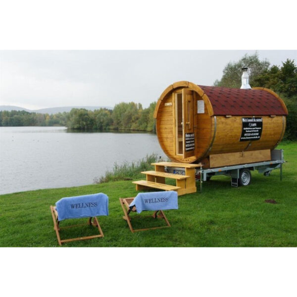 Sauna finlandese a botte da esterno diam 2.2m x 3.5m
