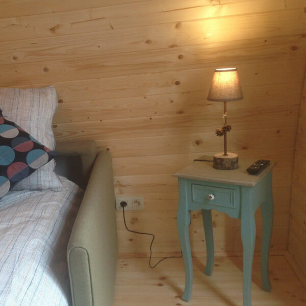 Gazebo in legno casetta bungalow isolato camping Pod 16 mq 5,8x3,2m