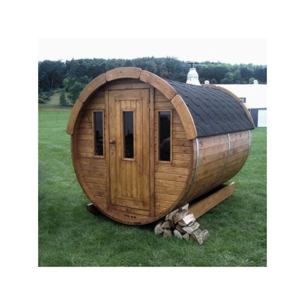 Sauna finlandese a botte da esterno diam 1.9m x 2m