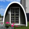 Gazebo in legno casetta bungalow da giardino a iglu 7,5mq 4x2,4m