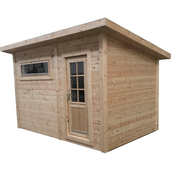 Sauna finlandese da esterno per 6 persone con spogliatoio TRENDY mod.2019