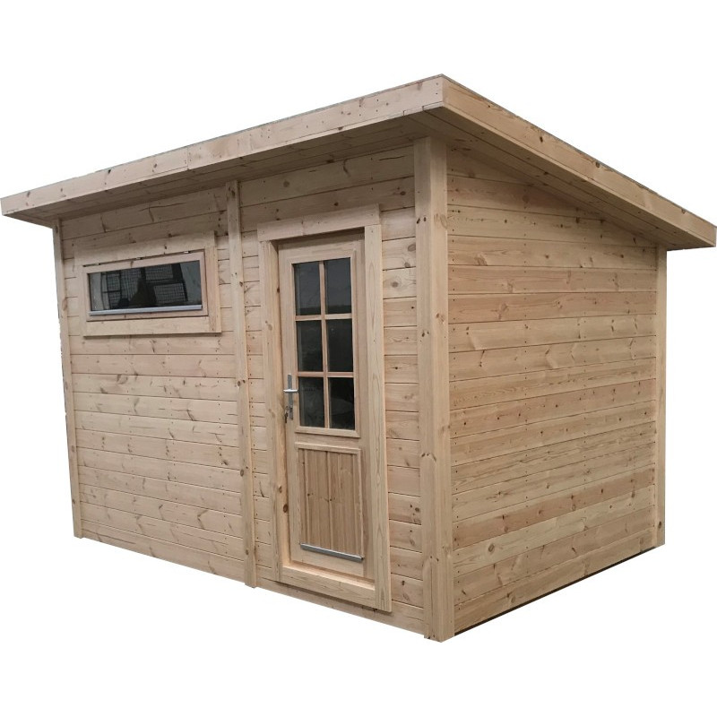 Sauna finlandese da esterno per 6 persone con spogliatoio TRENDY mod.2019