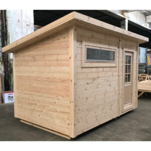 Sauna finlandese da esterno per 6 persone con spogliatoio TRENDY mod.2019