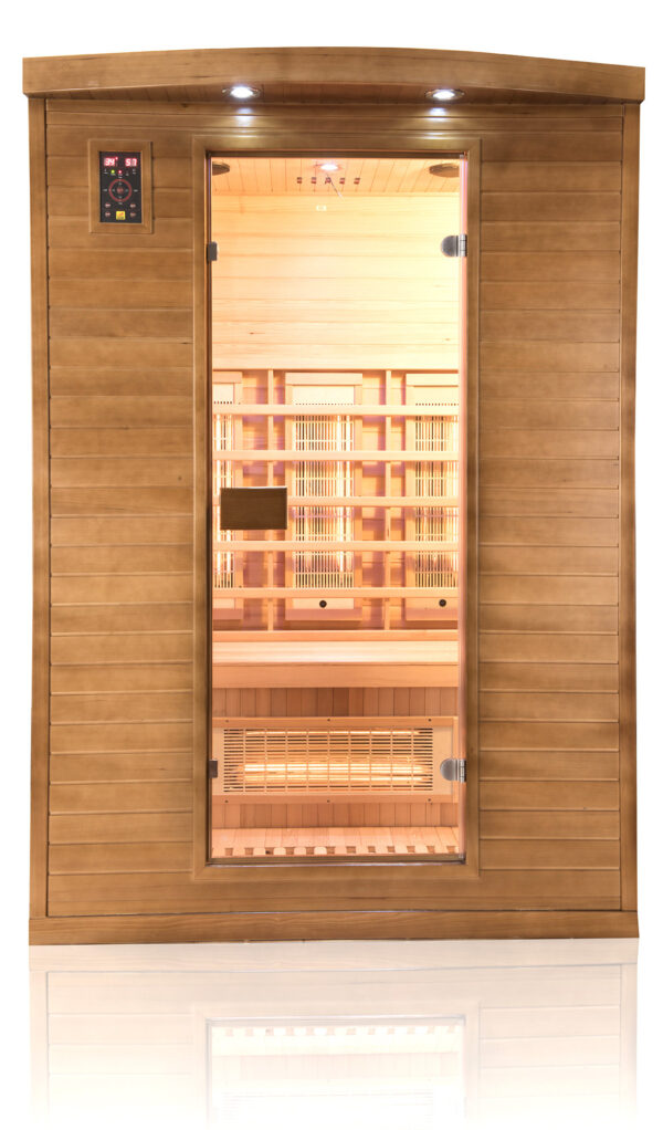 Sauna infrarossi FULL SPECTRUM radiatori al magnesio per 2 persone cromoterapia