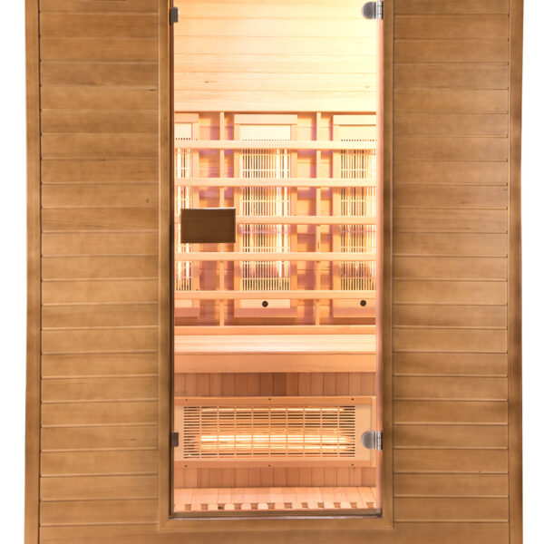 Sauna infrarossi FULL SPECTRUM radiatori al magnesio per 2 persone cromoterapia