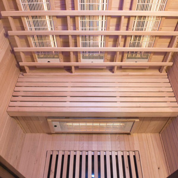 Sauna infrarossi FULL SPECTRUM radiatori al magnesio per 2 persone cromoterapia