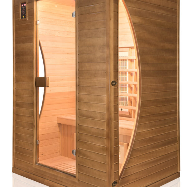 Sauna infrarossi FULL SPECTRUM radiatori al magnesio per 2 persone cromoterapia