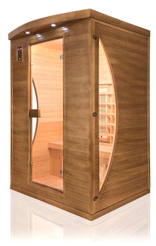 Sauna infrarossi FULL SPECTRUM radiatori al magnesio per 2 persone cromoterapia