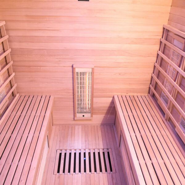 Sauna infrarossi FULL SPECTRUM radiatori al magnesio per 4 persone cromoterapia