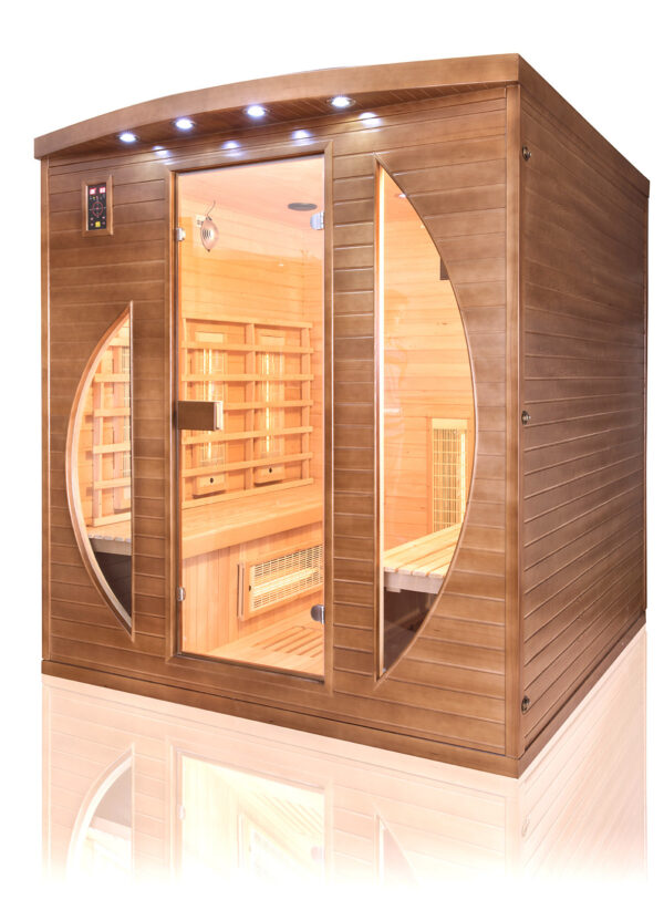 Sauna infrarossi FULL SPECTRUM radiatori al magnesio per 4 persone cromoterapia