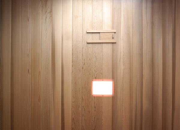 Sauna finlandese in cedro e abachi 175x200 cm 6 persone