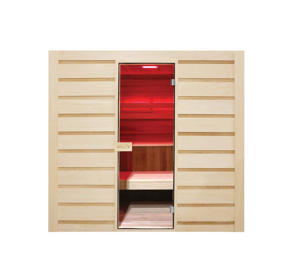 Sauna finlandese in cedro e abachi 175x200 cm 6 persone