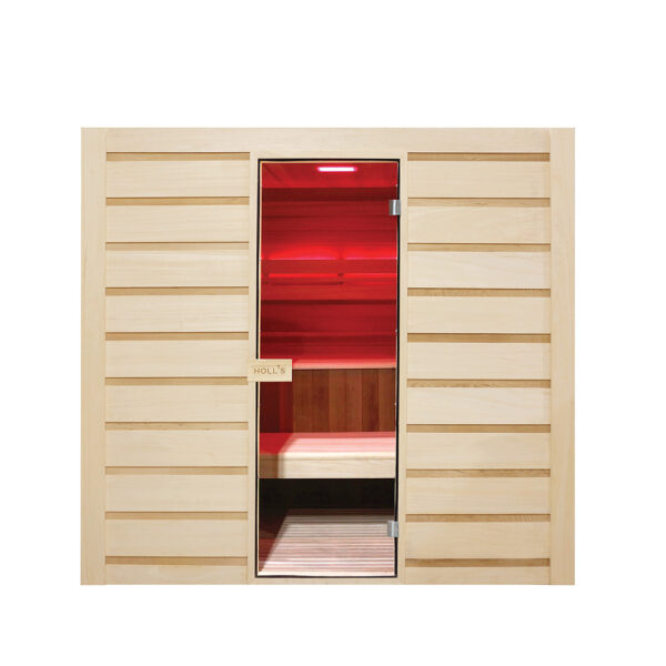 Sauna finlandese in cedro e abachi 175x200 cm 6 persone