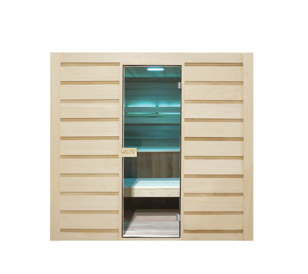 Sauna finlandese in cedro e abachi 175x200 cm 6 persone