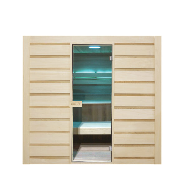 Sauna finlandese in cedro e abachi 175x200 cm 6 persone