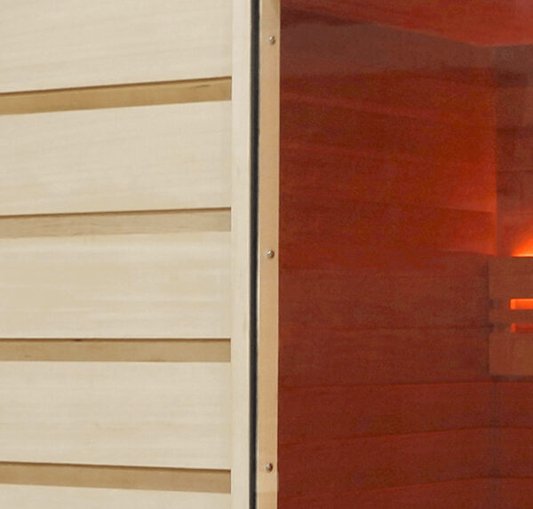 Sauna finlandese in cedro e abachi 175x200 cm 6 persone