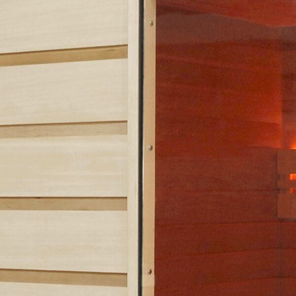 Sauna finlandese in cedro e abachi 175x200 cm 6 persone