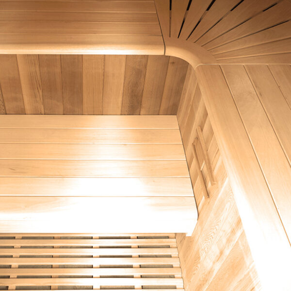 Sauna finlandese in cedro e abachi 175x200 cm 6 persone