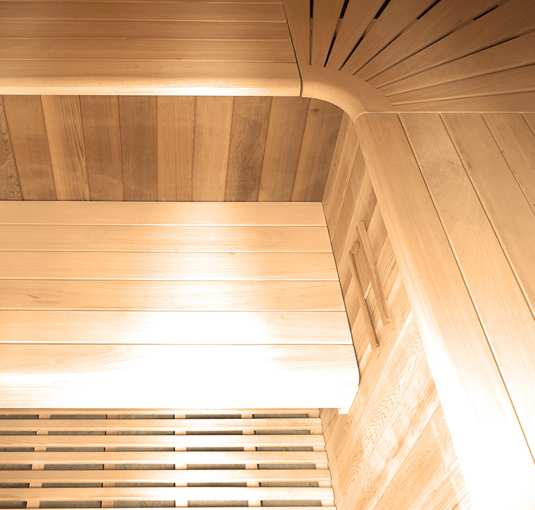 Sauna finlandese in cedro e abachi 175x200 cm 6 persone