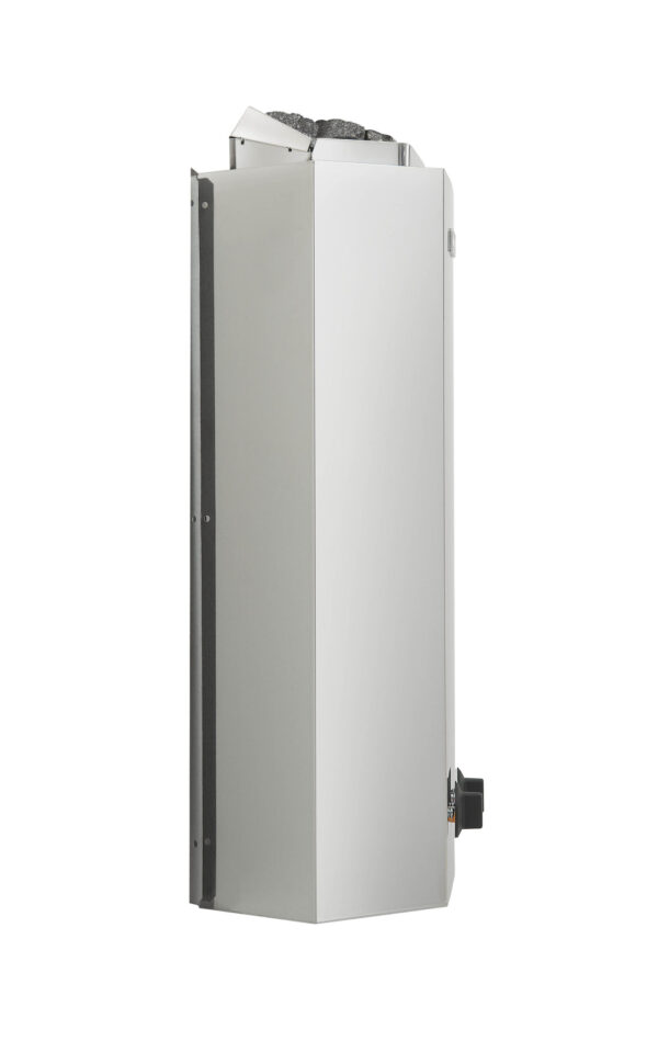 Stufa elettrica sauna Minex Narvi 3kW o 3,6kW da parete e angolo comandi integrati