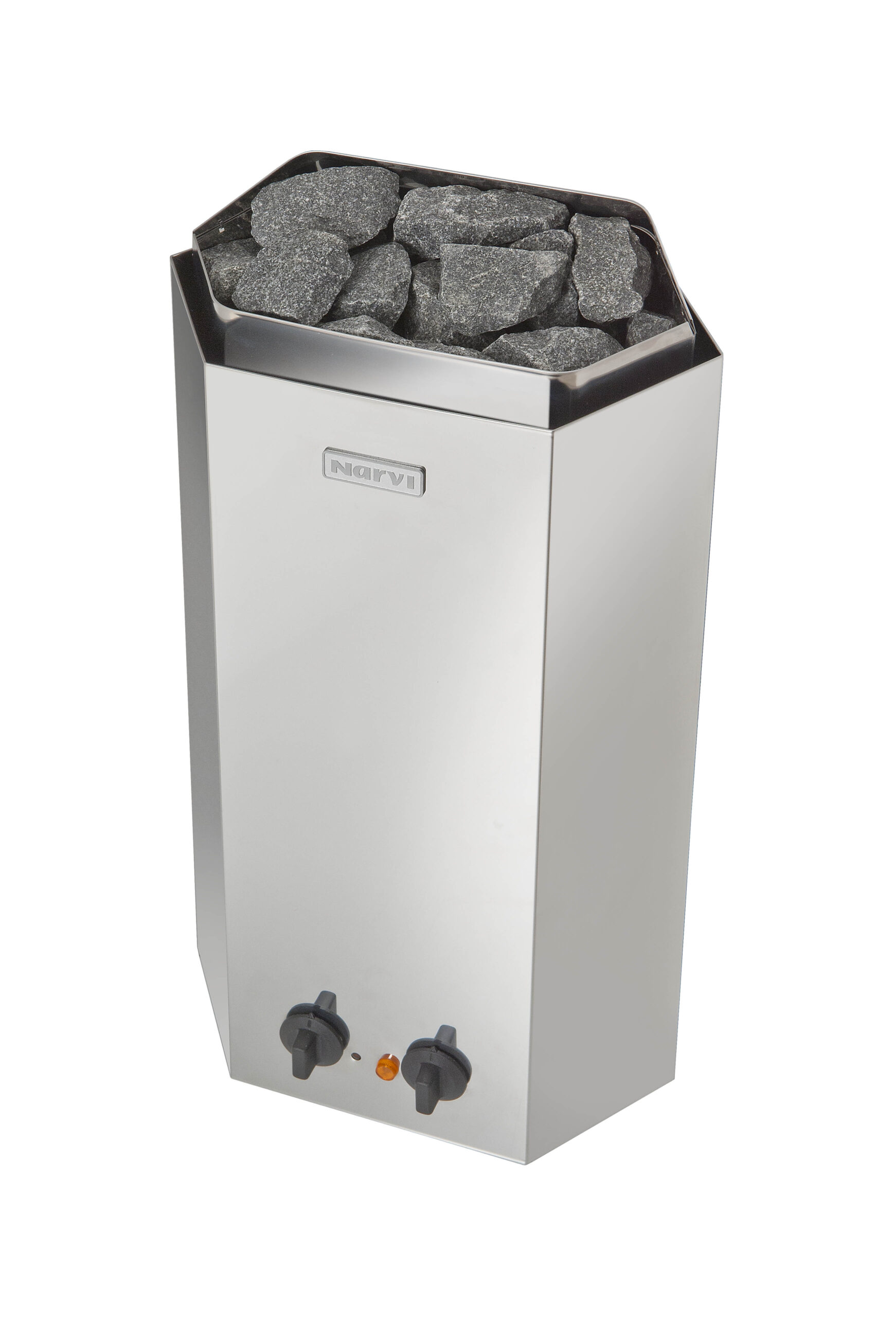 Stufa elettrica sauna Minex Narvi 3kW o 3,6kW da parete e angolo comandi integrati