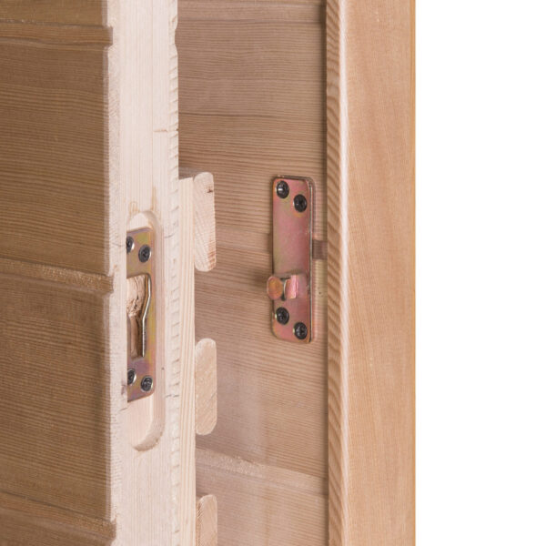 Sauna finlandese in hemlock canadese 150x180 cm con frontale vetrato