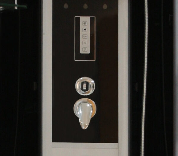 Box doccia idromassaggio circolare 90x90 con piatto alto