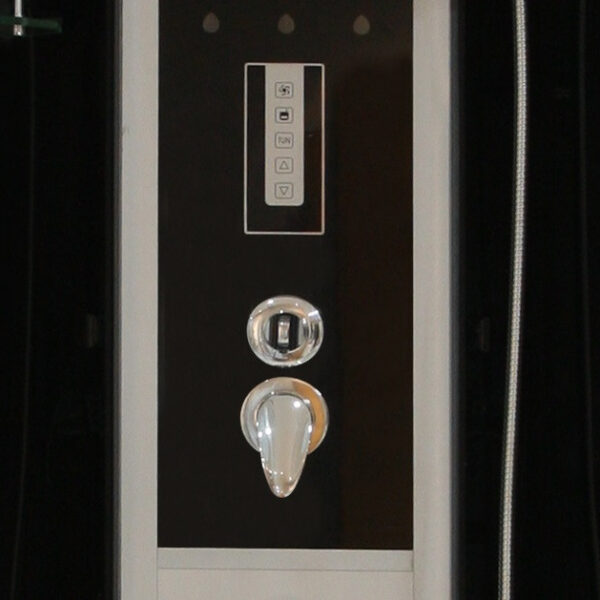 Box doccia idromassaggio circolare 90x90 con piatto alto
