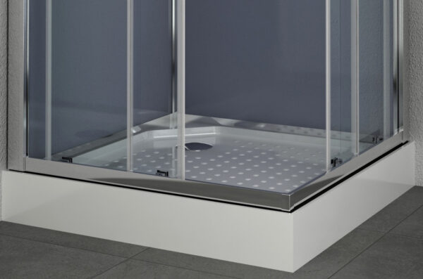 Box doccia idromassaggio quadrato 90x90 grigio