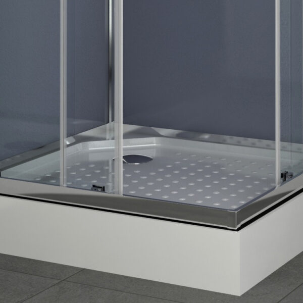 Box doccia idromassaggio quadrato 90x90 grigio