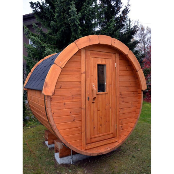 Mini sauna finlandese a botte da esterno Ø 1.9m x 1.7m