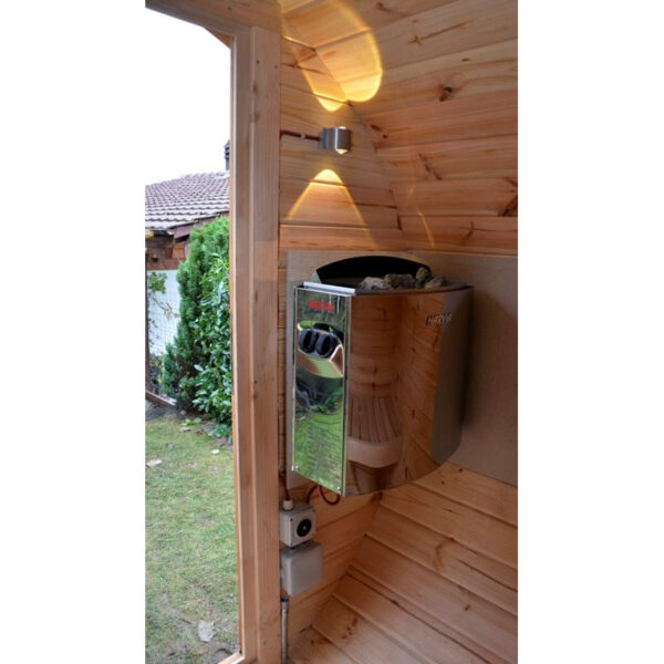 Mini sauna finlandese a botte da esterno Ø 1.9m x 1.7m