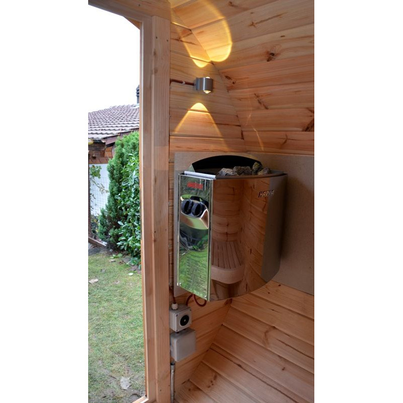 Mini sauna finlandese a botte da esterno Ø 1.9m x 1.7m