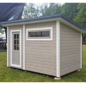 Sauna finlandese da esterno per 6 persone con spogliatoio TRENDY mod.2019