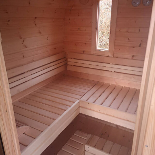 Sauna BUS finlandese da esterno da 3,5 a 5,9 m