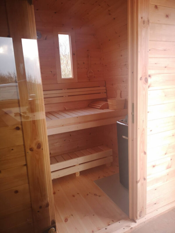 Sauna BUS finlandese da esterno da 3,5 a 5,9 m