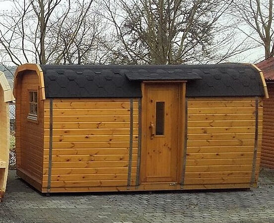 Sauna BUS finlandese da esterno da 3,5 a 5,9 m