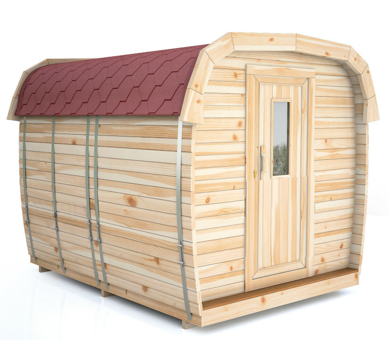 Sauna BUS finlandese da esterno da 3,5 a 5,9 m