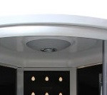 Box doccia idromassaggio circolare 90x90 cm con sauna-bagno turco