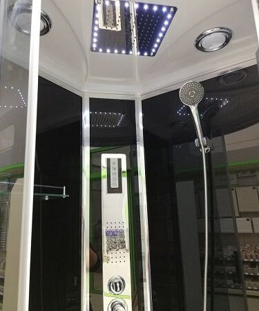 Box doccia idromassaggio semicircolare 90x90 mod 2020