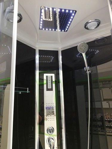 Box doccia idromassaggio semicircolare 90x90 mod 2020
