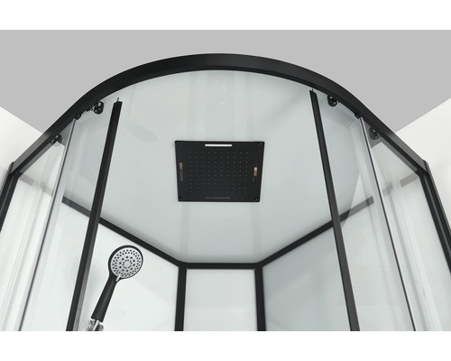 Box doccia idromassaggio semicircolare 90x90
