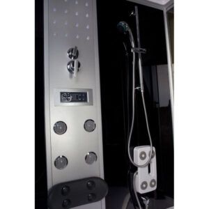 Box doccia idromassaggio angolare con vasca 120x120